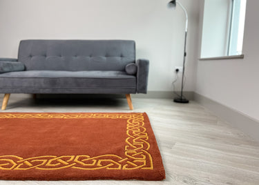 Handmade Wool Area Rugs inspired by Ancient Ireland | Celtic Rug
