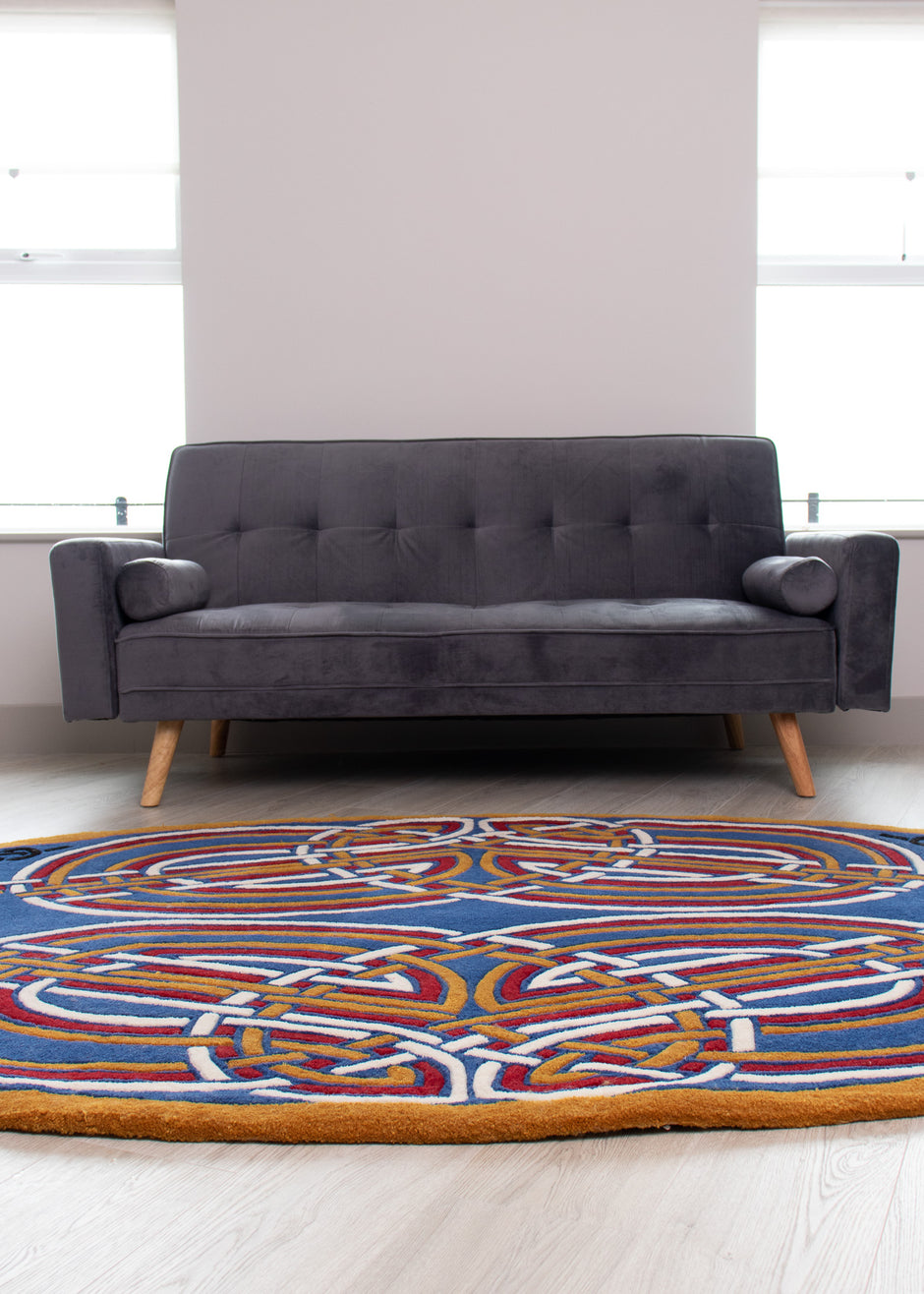 Handmade Wool Area Rugs inspired by Ancient Ireland | Celtic Rug